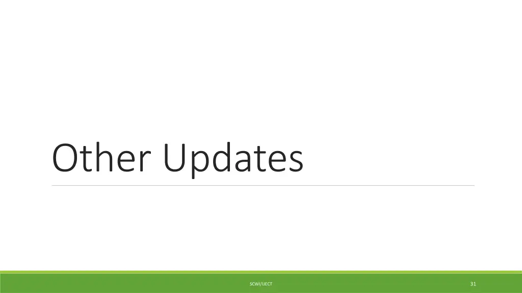 other updates