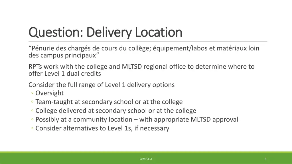 question delivery location question delivery