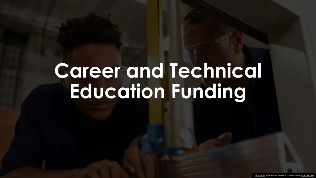 career and technical education funding