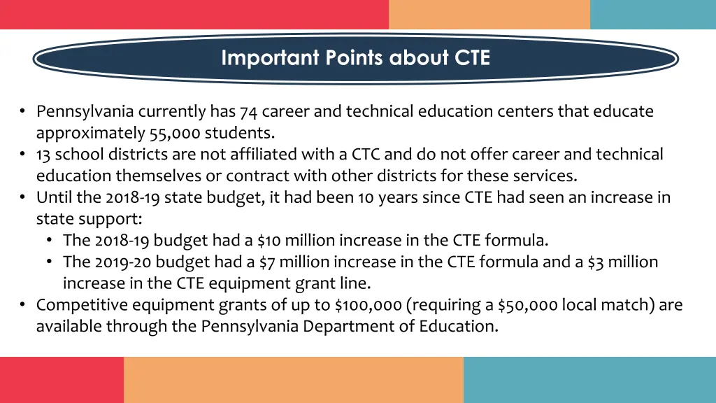 important points about cte