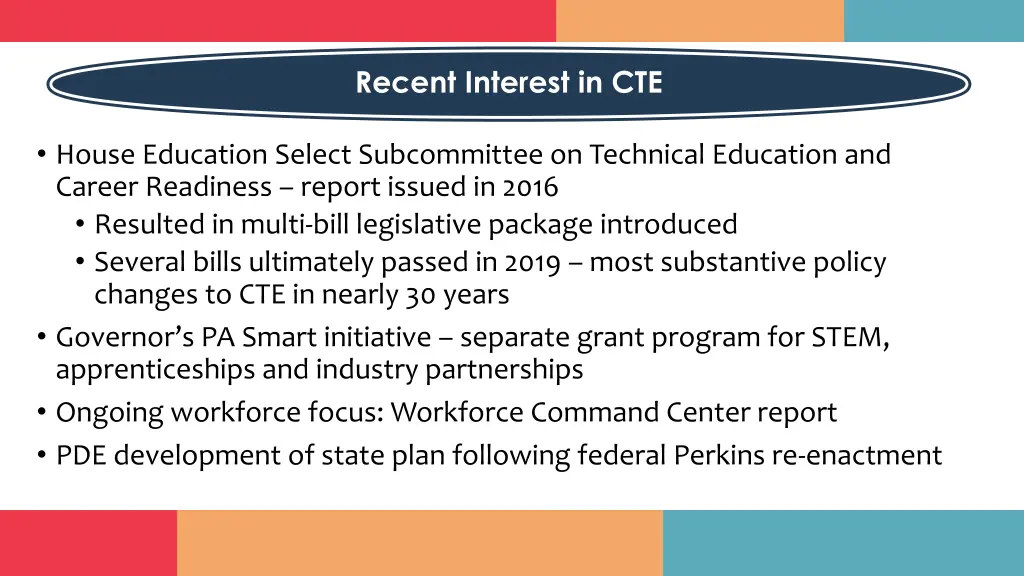 recent interest in cte