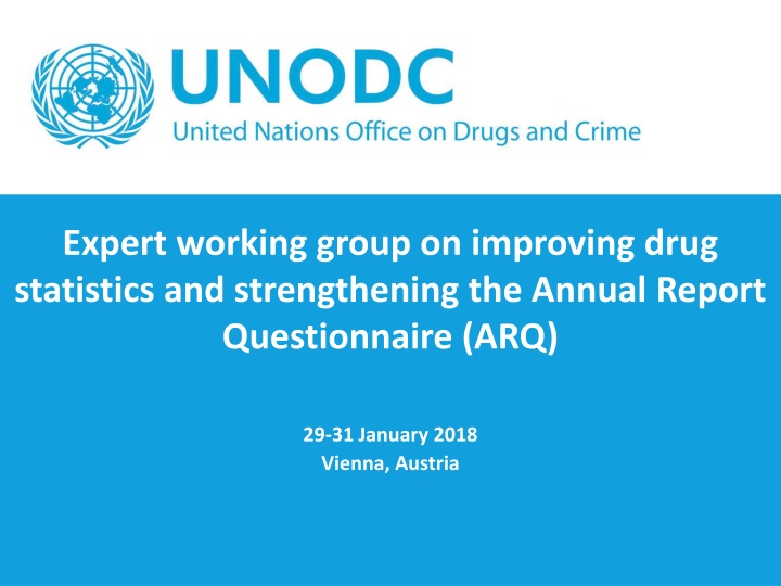 expert working group on improving drug statistics