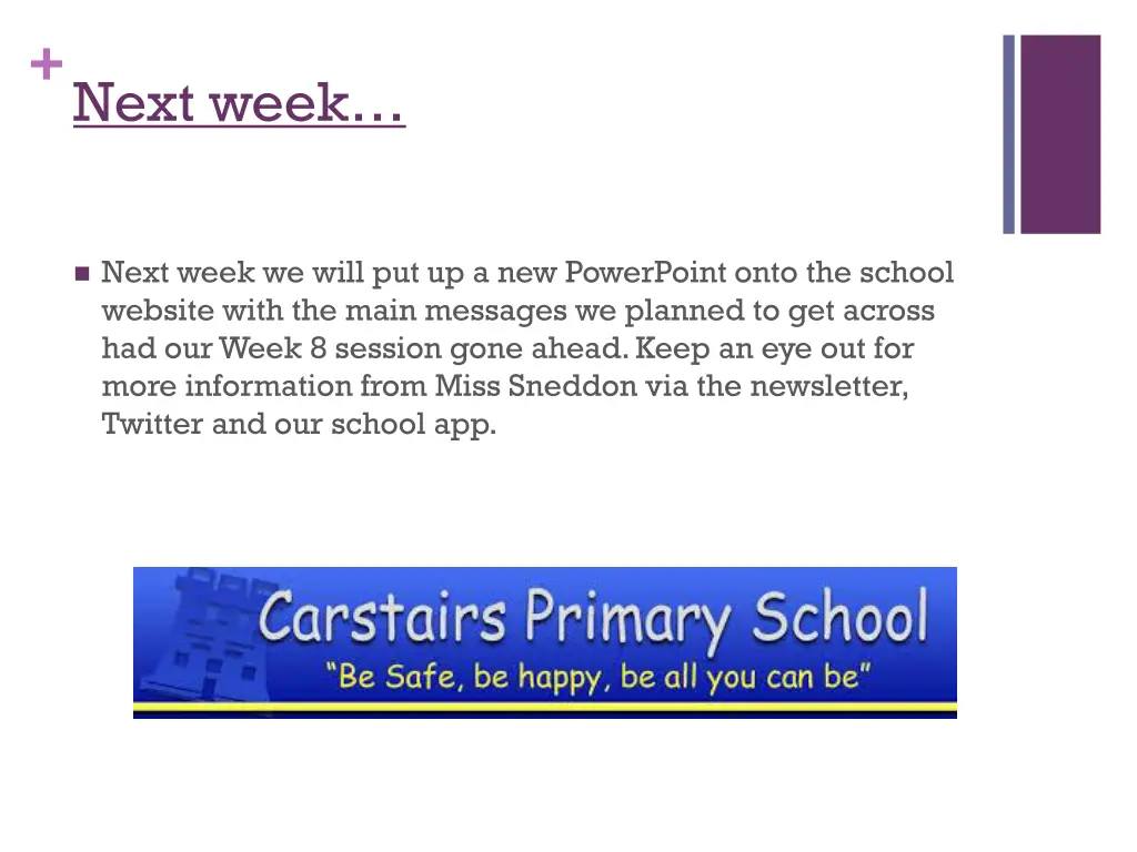 next week