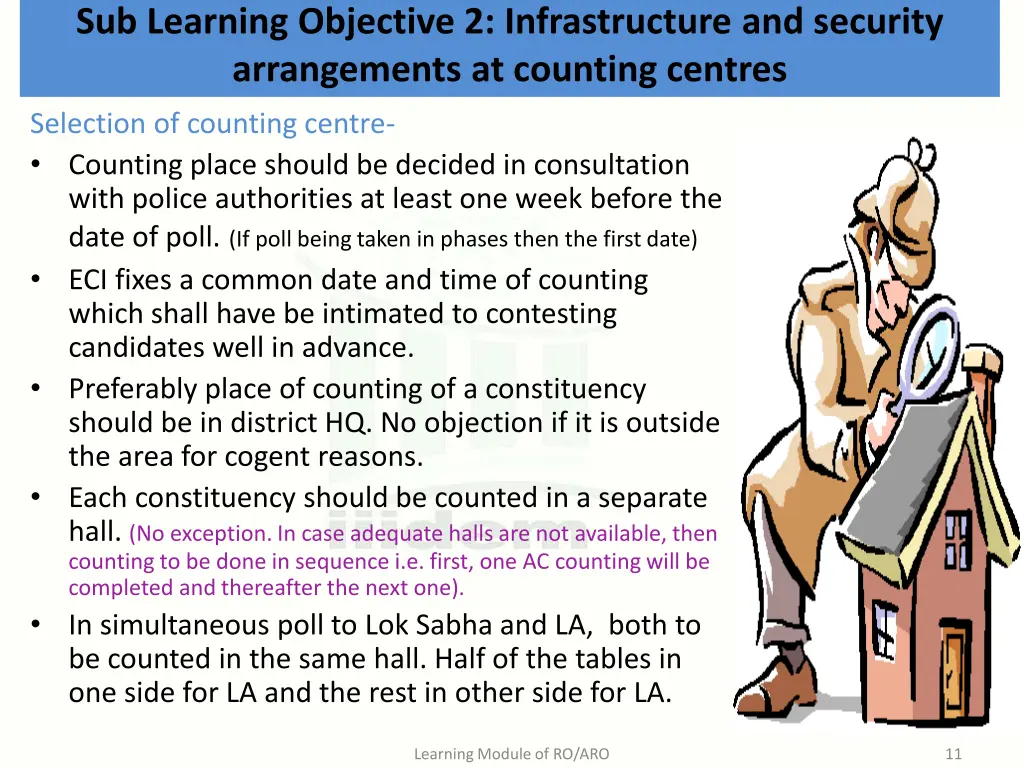 sub learning objective 2 infrastructure