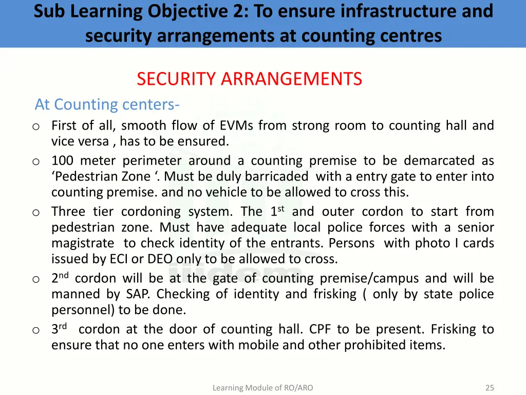 sub learning objective 2 to ensure infrastructure 11
