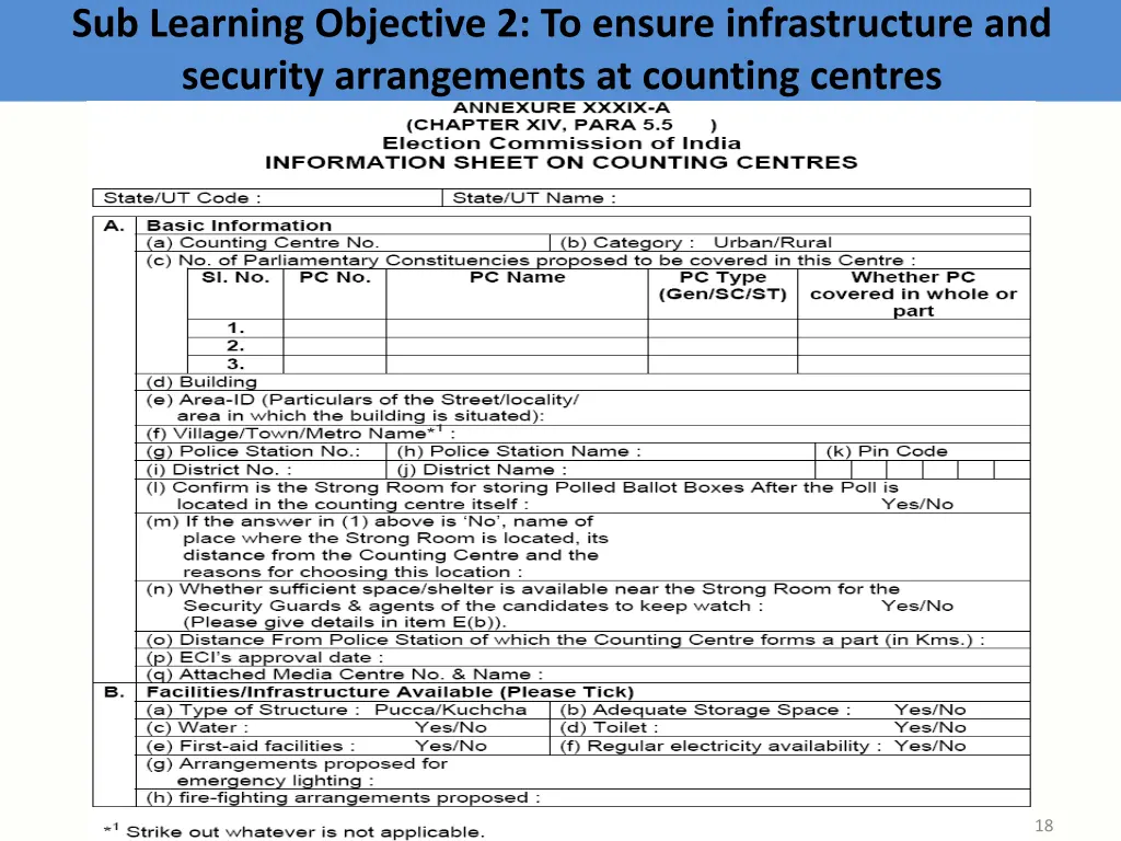 sub learning objective 2 to ensure infrastructure 4