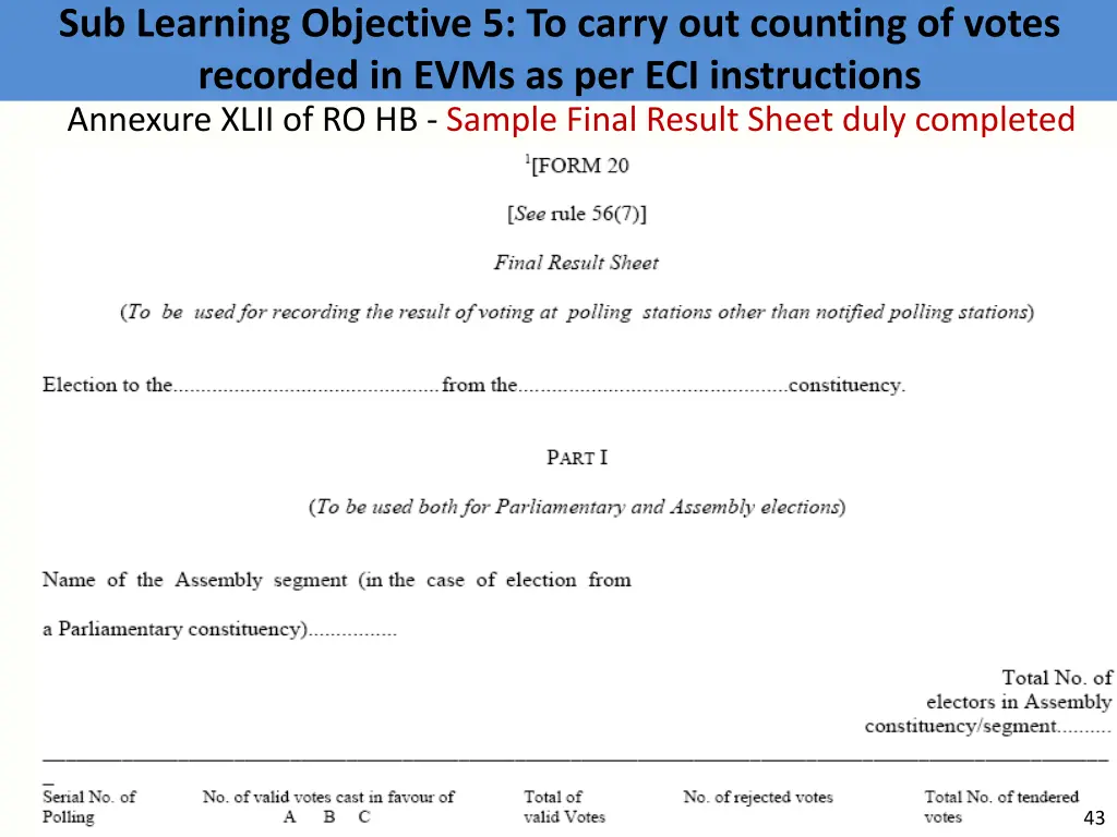 sub learning objective 5 to carry out counting 6