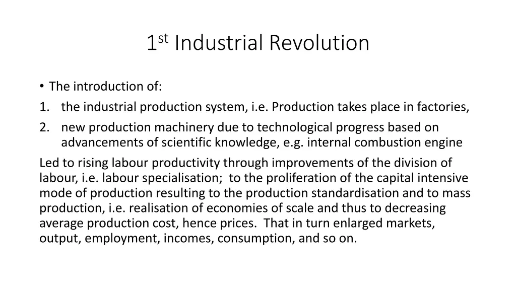 1 st industrial revolution 1