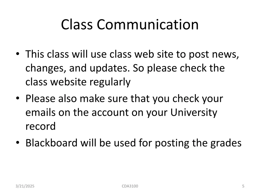 class communication