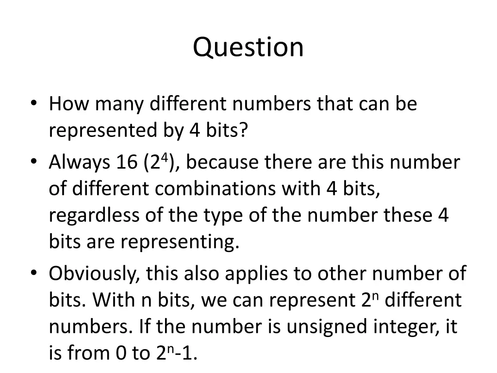 question 1