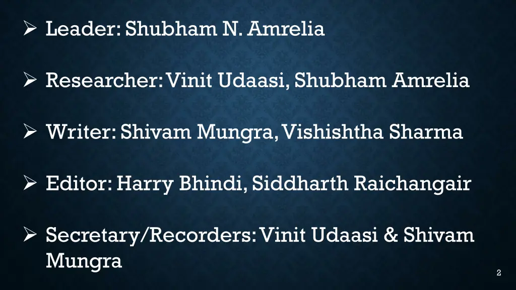 leader shubham n amrelia