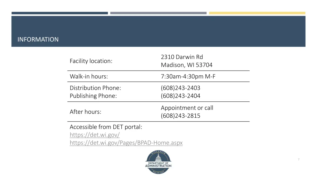 information