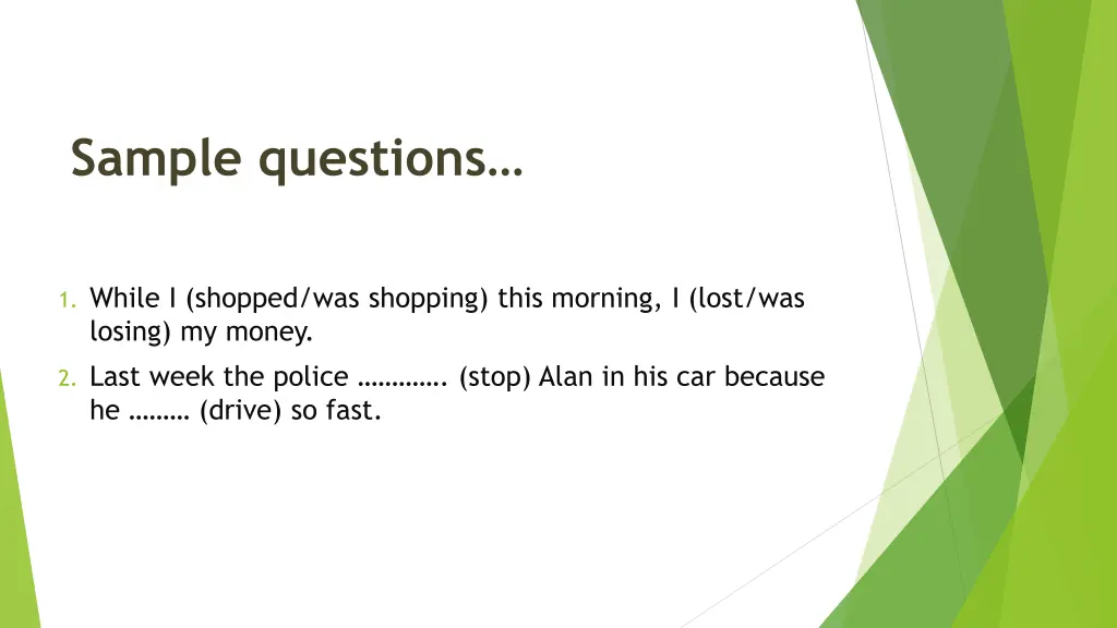 s ample questions 1