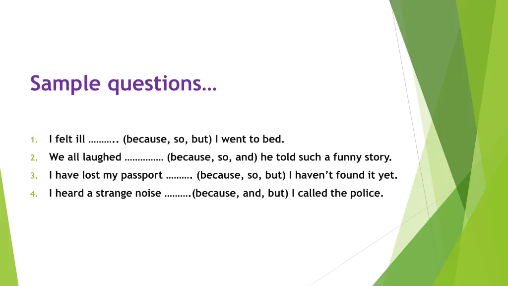 sample questions