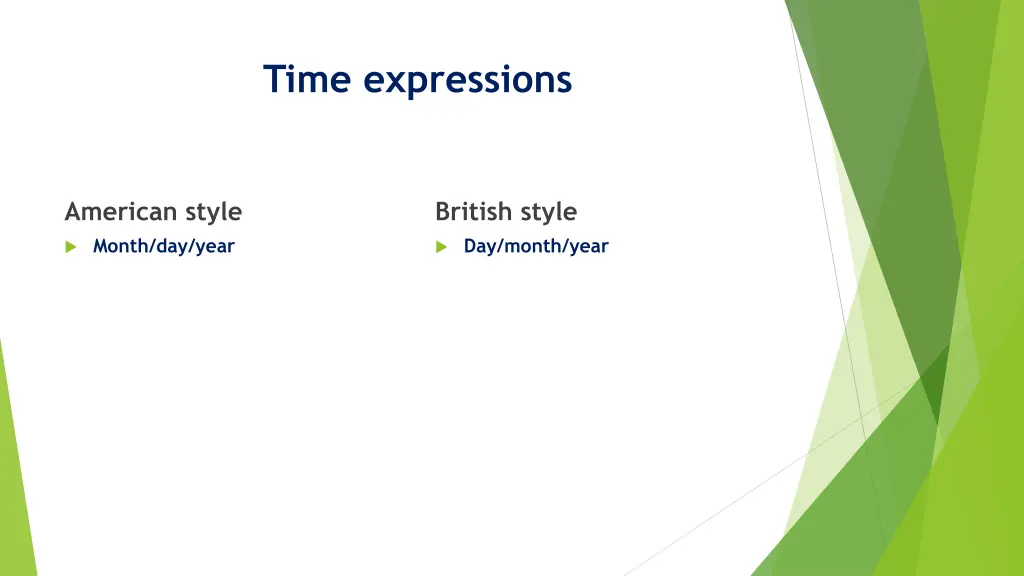 time expressions