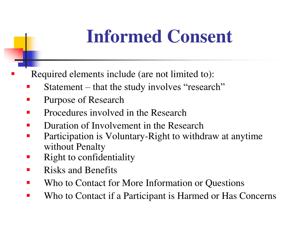 informed consent