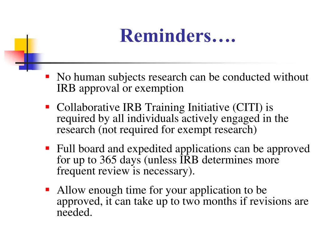 reminders