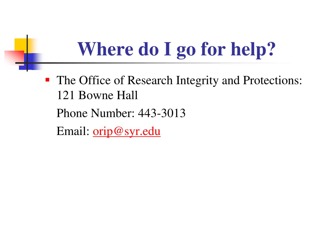 where do i go for help
