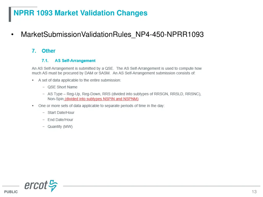 nprr 1093 market validation changes