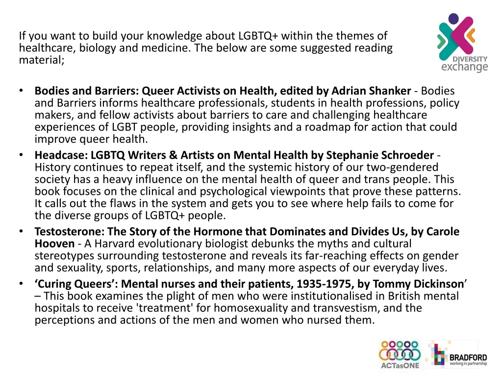 if you want to build your knowledge about lgbtq