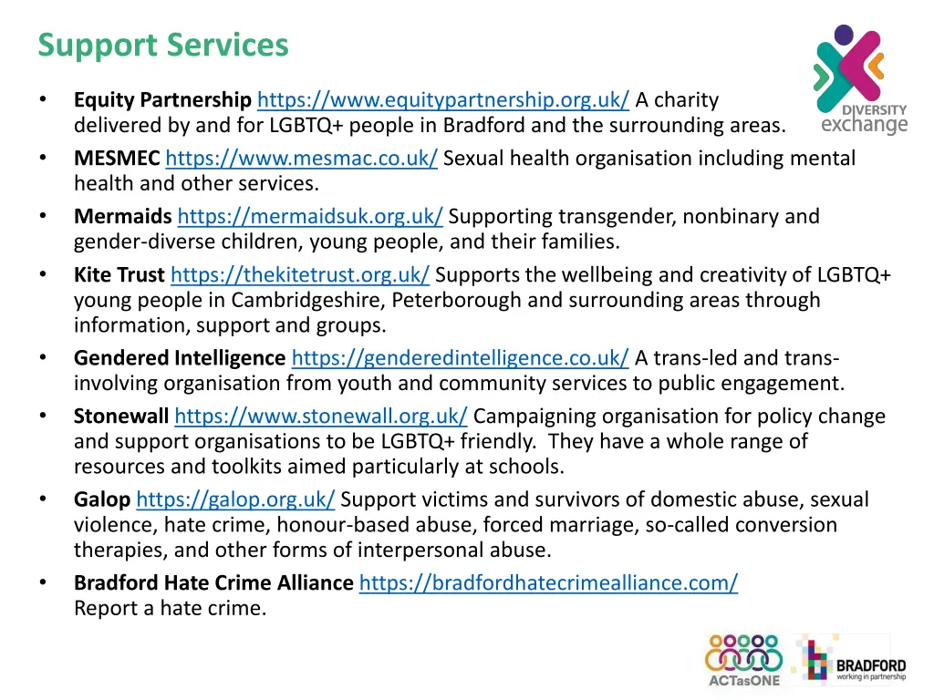 support services