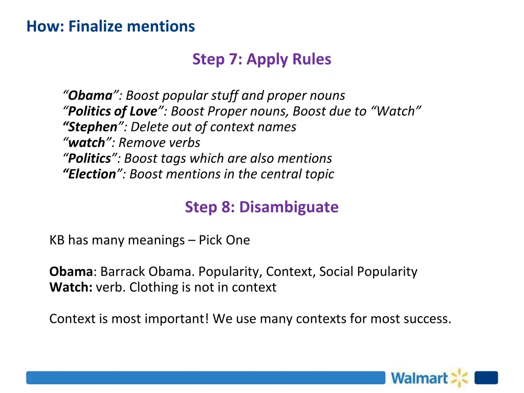 how finalize mentions
