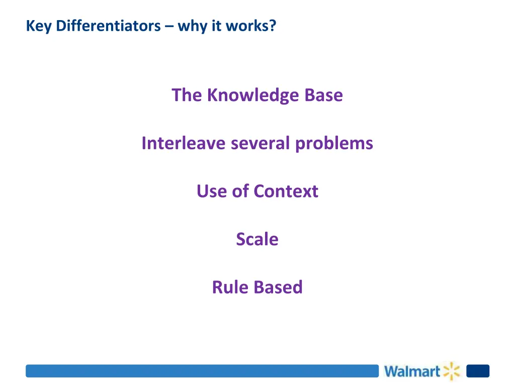 key differentiators why it works
