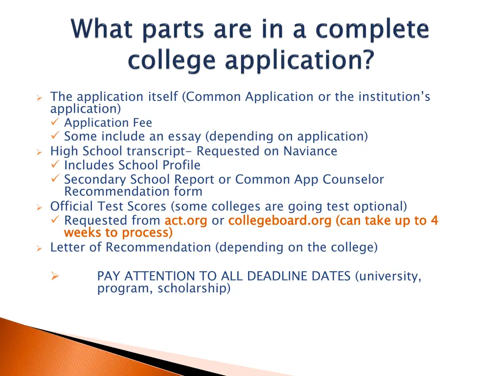 the application itself common application