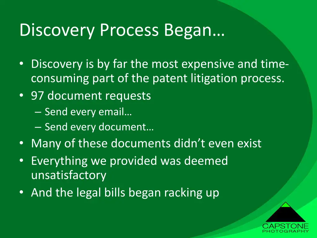 discovery process began