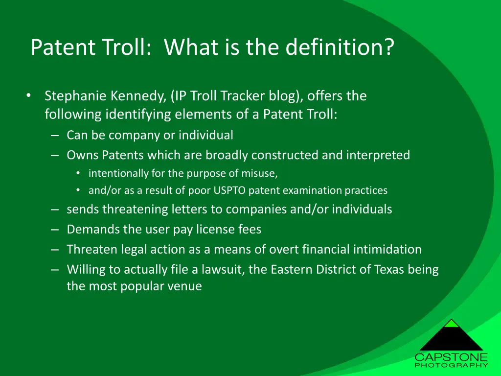 patent troll what is the definition