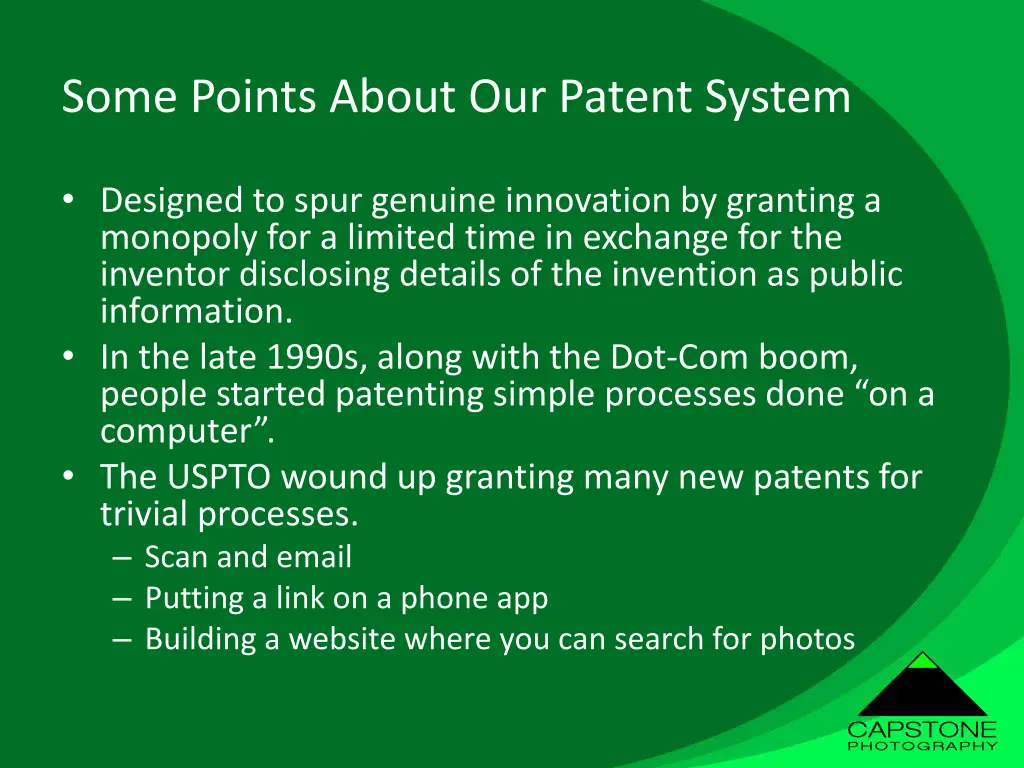 some points about our patent system 1