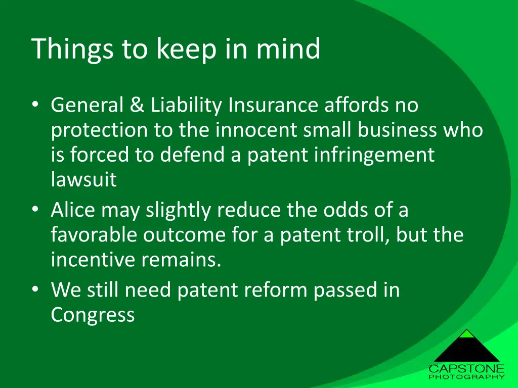 things to keep in mind