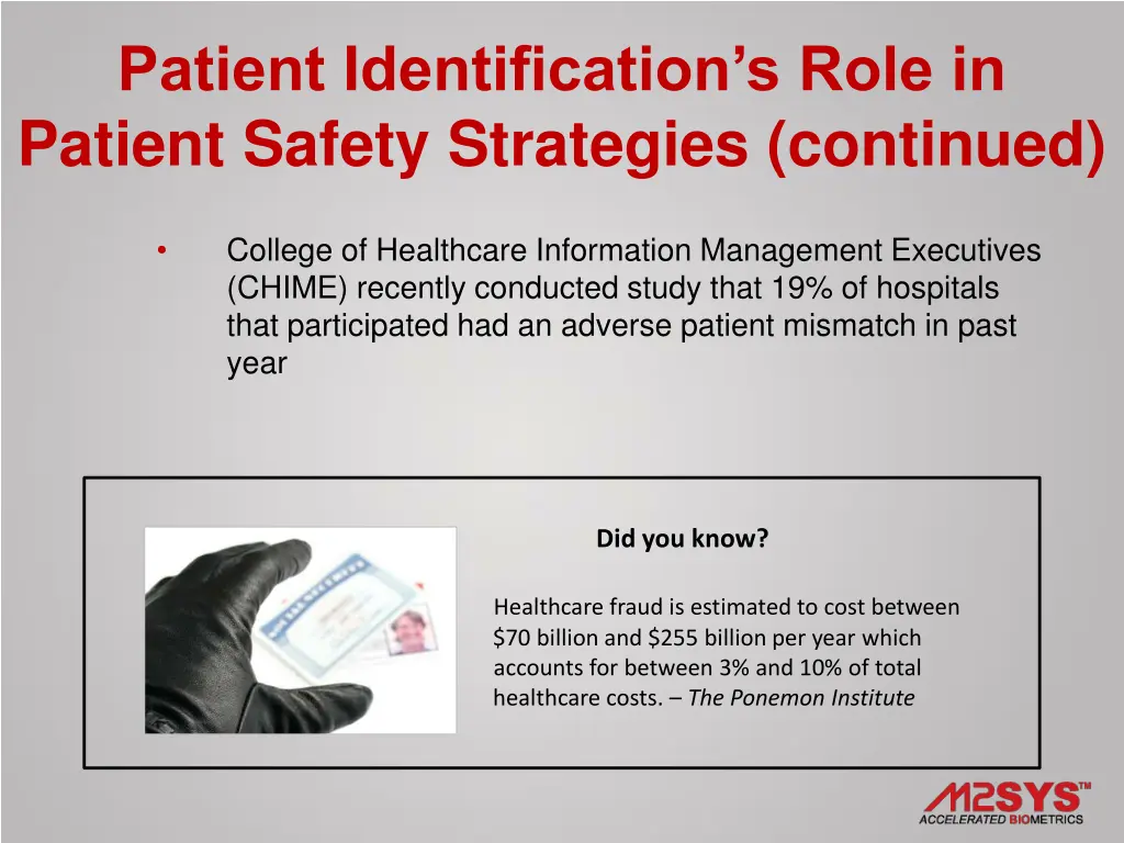 patient identification s role in patient safety 1