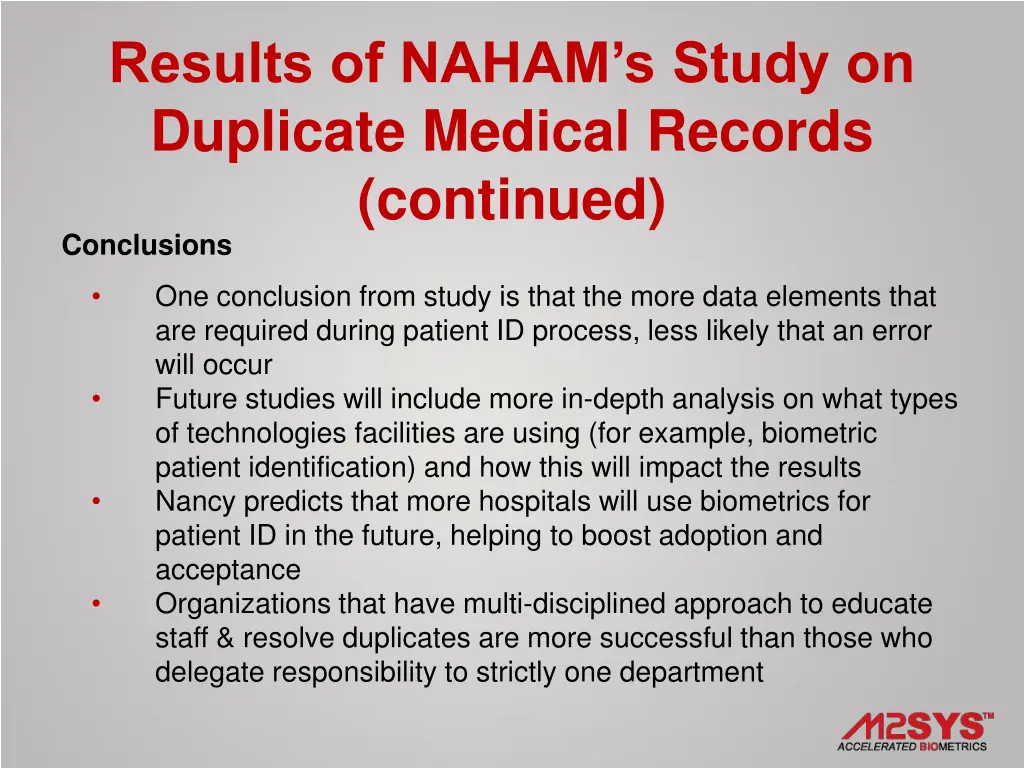 results of naham s study on duplicate medical 2