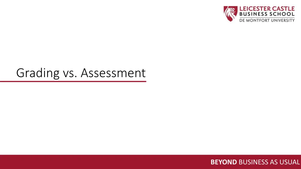 grading vs assessment