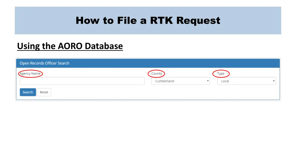 how to file a rtk request 1