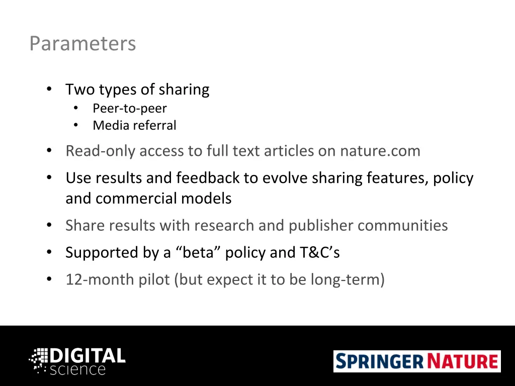 parameters