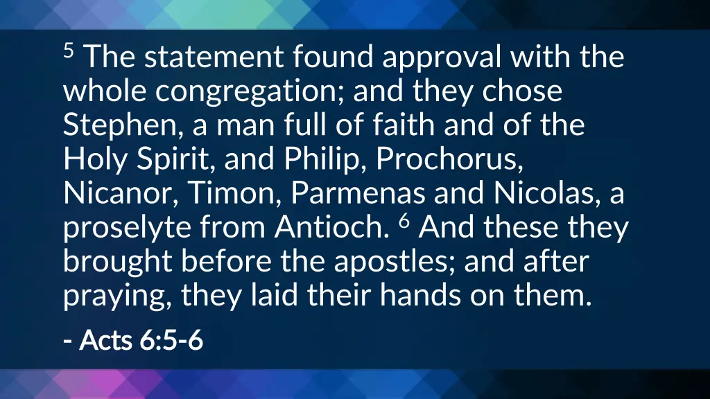 5 the statement found approval with the whole