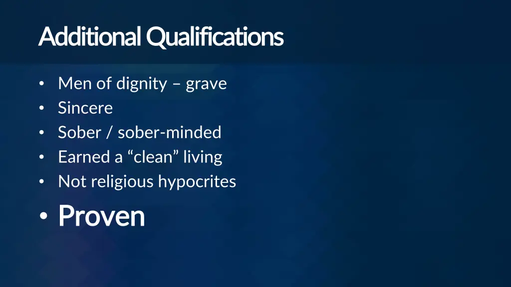 additional qualifications additional 2