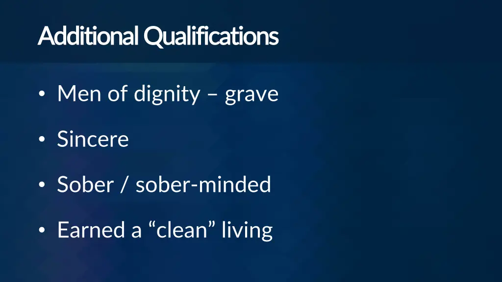 additional qualifications additional