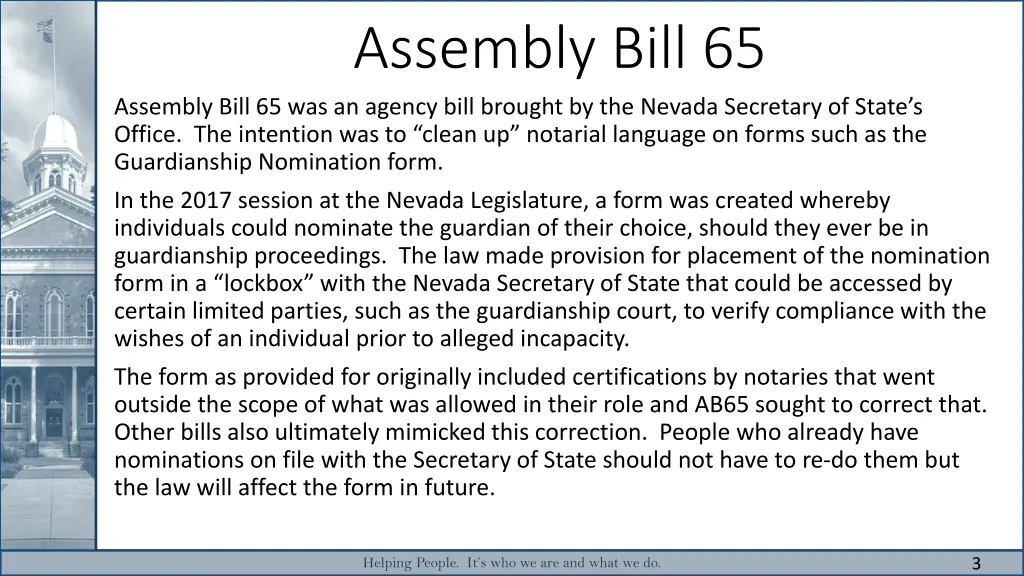 assembly bill 65