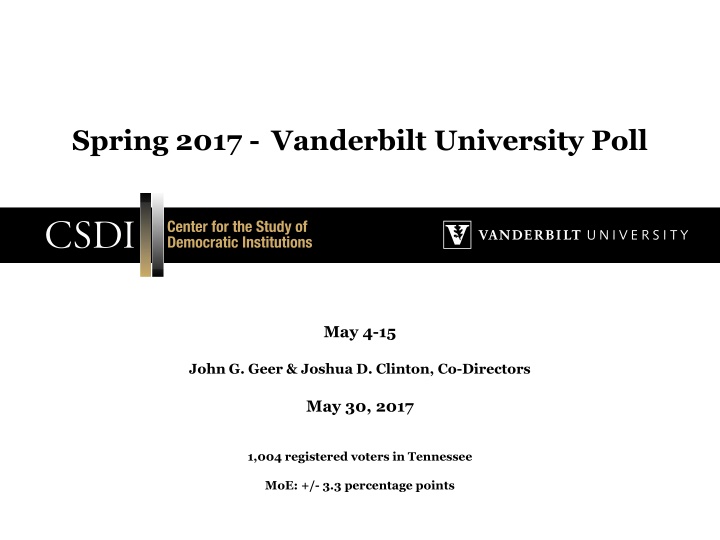 spring 2017 vanderbilt university poll