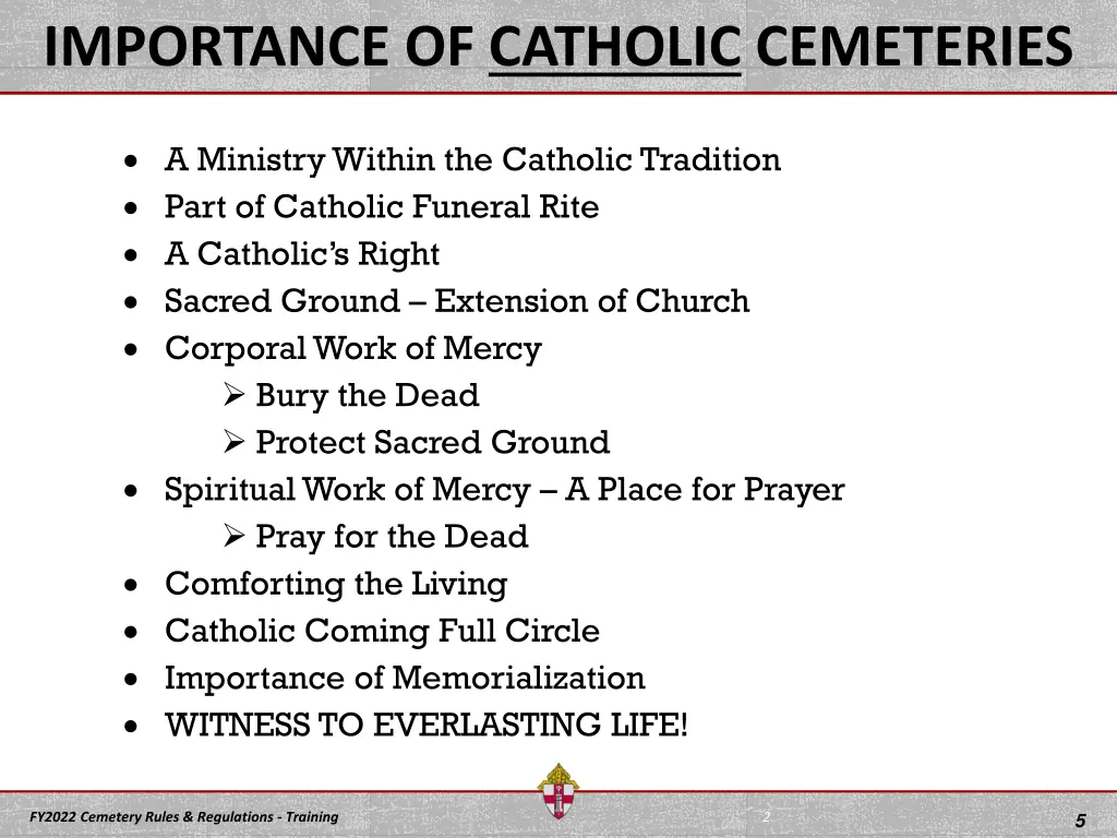 importance of catholic cemeteries