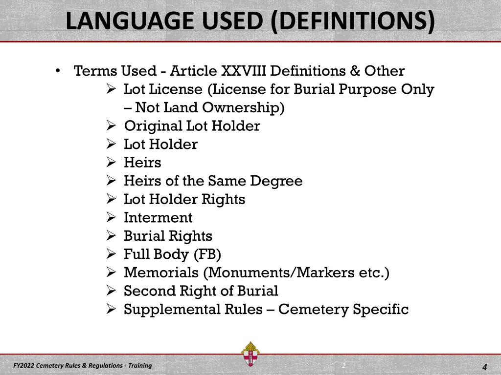 language used definitions