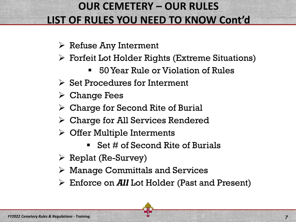 our cemetery our rules list of rules you need 1