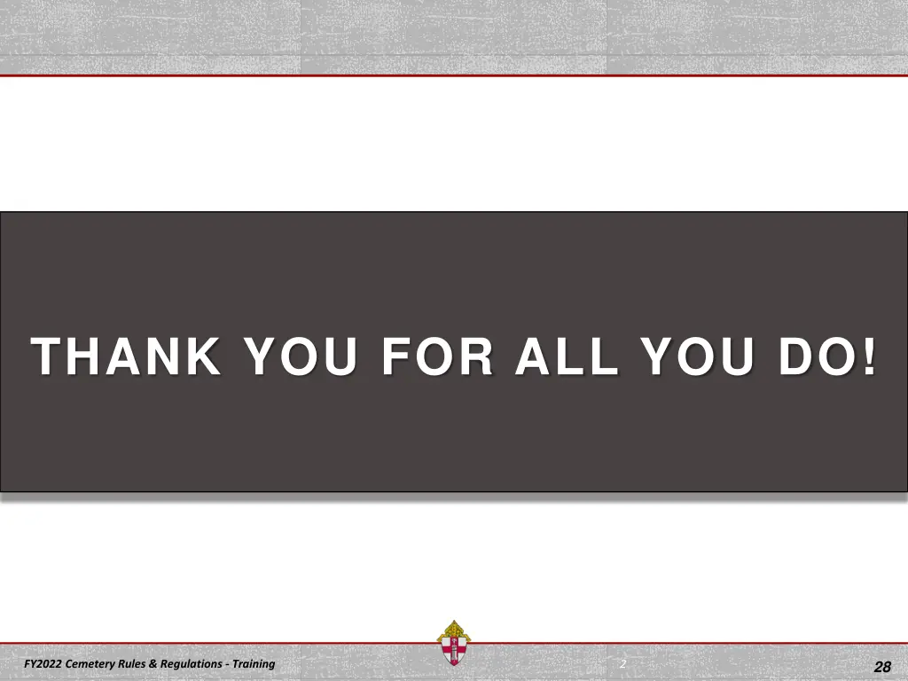 thank you for all you do