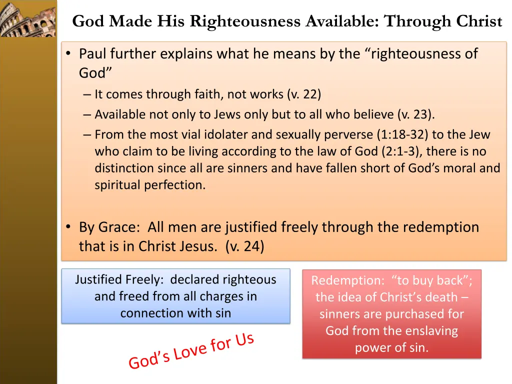 god made his righteousness available through