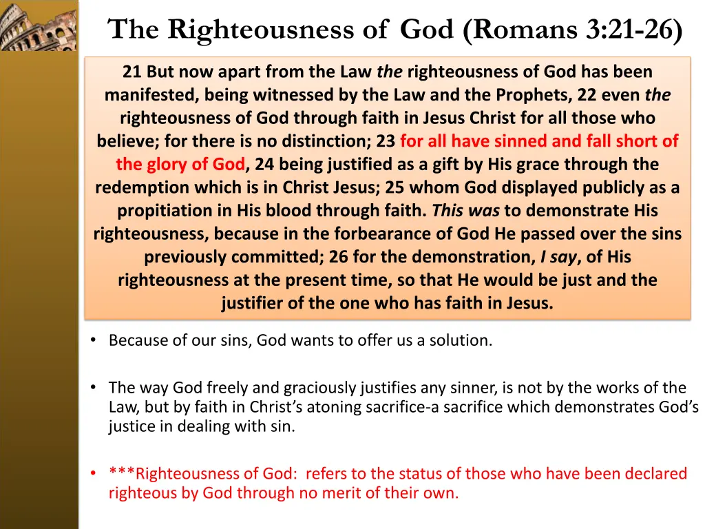 the righteousness of god romans 3 21 26