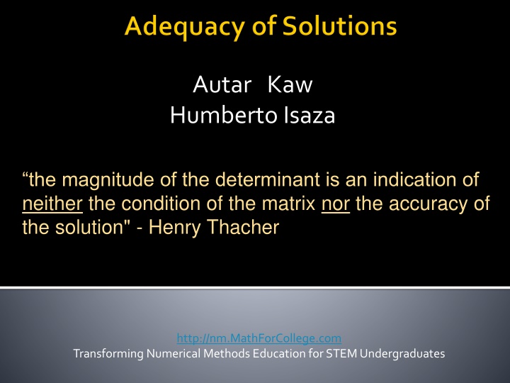 autar kaw humberto isaza