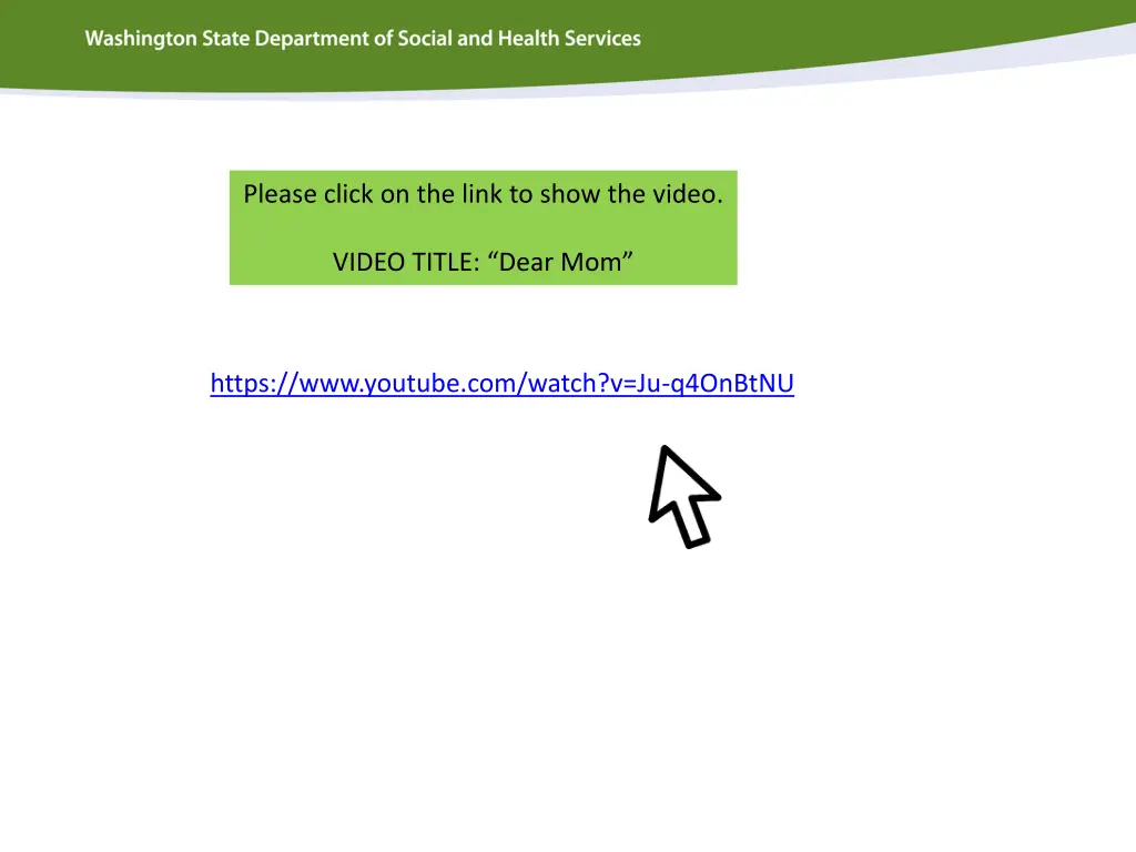 please click on the link to show the video 1
